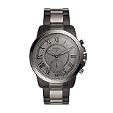 Fossil Herren Analog Quarz Smart Watch Armbanduhr mit Edelstahl Armband FTW1139