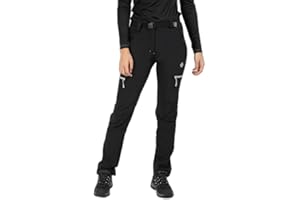 Izas - Pantalón de Senderismo para Mujer - Pantalón Trekking Impermeable y con Bolsillos de Cremallera - Bajo Ajustable Que Protege del Frío - Secado Rápido - Chamonix FW