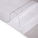 Produktbild YouPue Pvc Abwaschbare Glasklar Folie Schutztischdecke Weich Glass Tabelle Matten Schutzmatte Tischmatte Transparent Schreibtisch Tabellen Pads Tischdekoration Tischdecke Wasserdichte Abdeckungen 80cm*120cm*1.5mm