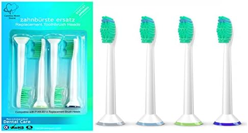 SoniShare New Replacement Toothbrush Heads for Philips Sonicare ProResults HX6013/HX6014, 4 Pack