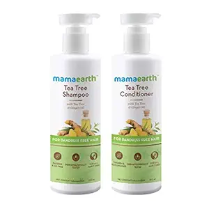 Mamaearth Tea Tree Anti Dandruff Hair Kit Tea Tree Shampoo, 250ml + Tea Tree Conditioner, 250ml