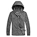 Produktbild ZHANSANFM Sonnenschutzkleidung Unisex Ultradünne atmungsaktive Kleidung Radtrikot Radjacke Softshell Lightweightjacke Regenjacke upf50 uv-schutzkleidung Haut Windbreaker Outdoor M Grau