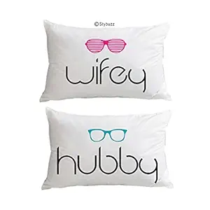 The Purple Tree Designer Couple Pillow Covers (2 Pieces)