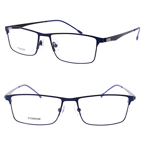 Preisvergleich Produktbild Guoyy Titan Brillengestell Männer Ultralight Square Brillen Männlich Metall Optische Brillen Rahmen Männer Myopie