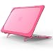 Produktbild MacBook Air 13 Hülle,Hülle für MacBook Air 13,Roreikes Ultradünne Hochwertige Gummierte Hartschale Anti-fallen Tasche Schutzhülle Case Dual Layer Hülle mit TPU Stoßfänger für MacBook Air 13,3 Zoll (Modell: A1369 und A1466)-Rose rot