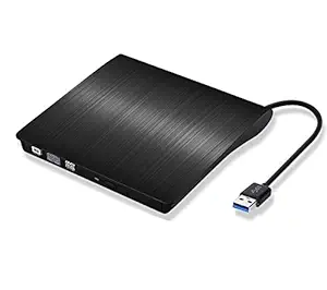 NISUN USB 3.0 CD DVD-RW Drive, External CD/DVD-RW Writer Burner Drive for Laptop and Desktop PC