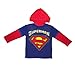 Superman Infant Pullover Long Sleeve Hooded Jersey T Shirt 18M Red & Blue