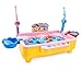 Produktbild F-blue Kinder Spielzeug Double Fish Pool Elektro drehende magnetisches Angelspiel Geburtstag Spielzeug-Geschenk-Spiel Outdoor (Farbe Random)