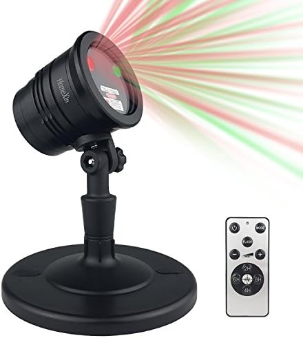 HomeXin Spotlights Red-Green LED Light Dynamic Lighting Star Projector with Remote Controller