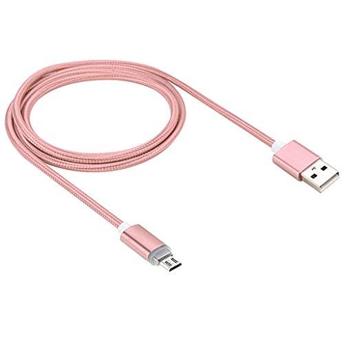 iMusi Micro USB Kabel für Android Smartphone mit LED High Speed [Syncwire & Ladekabel] – Lebenslange Garantieserie – für Samsung Galaxy, HTC, Huawei, Sony, Nexus, Nokia, Kindle und mehr Rosa Gold - 8