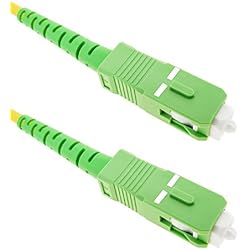 BeMatik - Cable de Fibra óptica SC/APC a SC/APC monomodo simplex 9/125 de 10 m