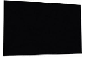 Wallario Herdabdeckplatte/Spritzschutz aus Glas, 1-teilig, 80x52cm, für Ceran- und Induktionsherde, Schwarz