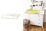 Wickelaufsatz mit Fach für Ikea Hemnes Kommode (weiß)