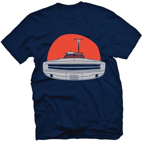 Mens Bitchin Camaro Cycle T Shirt by Endurance Conspiracy: Navy Blue Cotton, Jersey Crew Neck - Large