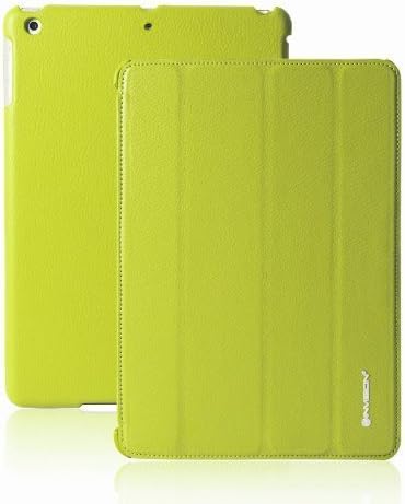 Invision® iPad Air Smart Case Cover - Front and Back Protection With Magnetic Auto Wake/Sleep Function - Superior Design Features - Premium Quality PU Leather With Microfiber Inner Lining - Independently Recommended by "Which?" Magazine (iPad 5 Case Green)