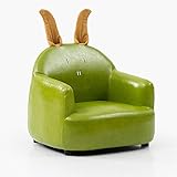 Hay tres colores para elegir Oevina Sillón de Sol Niño Encantador de Dibujos Animados PU Material Pequeño sofá Sillón Blando Silla (Color : Green 01)