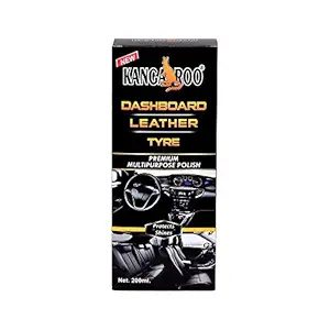 Kangaroo Dashboard & Leather Polish (Premium Multipurpose Polish) 200 ML