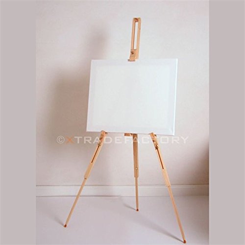 TRAGBARE FELD STAFFELEI MAGNUS aus geöltem Buchenholz Feldstaffelei für Keilrahmen bis 100cm - 4