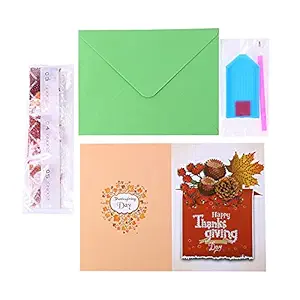 5D Painting Christmas Cards Embroidery Birthday Paper DIY Greeting Postcards Cartoon Craft Kids Gift-Layfoo