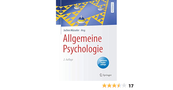 Allgemeine Psychologie Amazon De Musseler Jochen Bucher