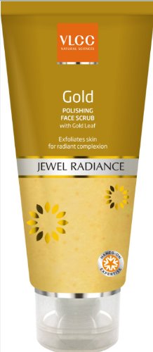 Vlcc Natural Science Gold Polishing Face Scrub Jewel Radiance With Gold Leaf 80g