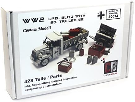 CUSTOM Model Opel Blitz + Pendant WW2 Tank 428 New parts out of LEGO bricks