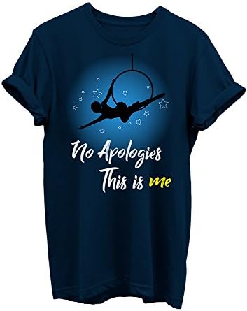 Scralandore Design The Greatest Showman This Is Me by Rewrite The Stars Inspirational Musical Circus Unisex T-Shirt Trapeze artist Gift Tees (X-Small, Navy Blue)