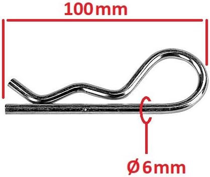 GOUPILLE BETA Diameter 6 mm x Length 100 mm/A Cran Motorcycle Motorbike Scooter Tiller DEBROUSSAILLEUSE Trailer DIY Garden Home Car Quad Tractor Mower Agriculture Bar Traction