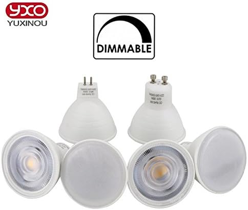 6W LED GU10 Dimmable 500 Lumens (Warm White (5 Pack, 30 Degree Light Beam)