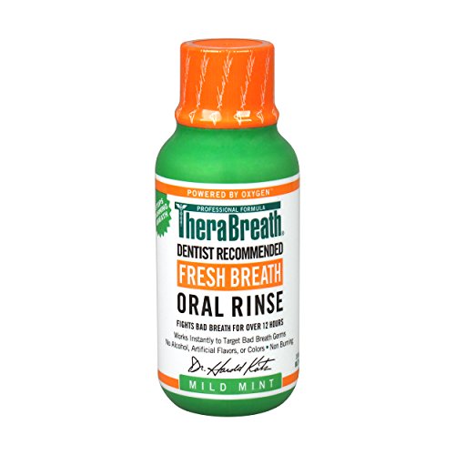 TheraBreath, enjuague bucal con aliento fresco, sabor suave a menta, 3 fl oz (88.7 ml)