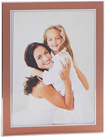 Gorgeous Metal Photo Frame With Copper and Silver Finish 8" x 10"