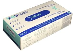 Hurry Jump Gant Vinyle Non Poudré Jetable Sans Talc et Sans Latex Boite de 100 - Transparent - Taille L