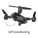 Produktbild Parkomm Drohne mit Kamera HD 720P, GPS Positionierung, One Key Start/Landung, Faltbar, Headless Modus, Coming Home Funktion, Automatische Verfolgung, Perfekte Drohne für Anfänger (2.4G)