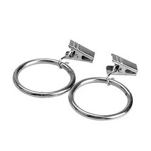 Youpin 10  Mehrzweck Vorhang Clip 3,8 cm Durchmesser Fenster Vorhangringe geschwungen Metall Klemmen - 2