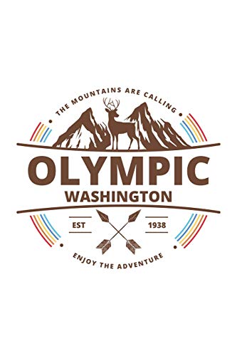 Preisvergleich Produktbild Olympic Washington: Cool Olympic Washington National Park Travel Journal / Notebook / Diary / Hiking & Camping Log Gift (6 x 9 - 110 Blank Lined Pages)