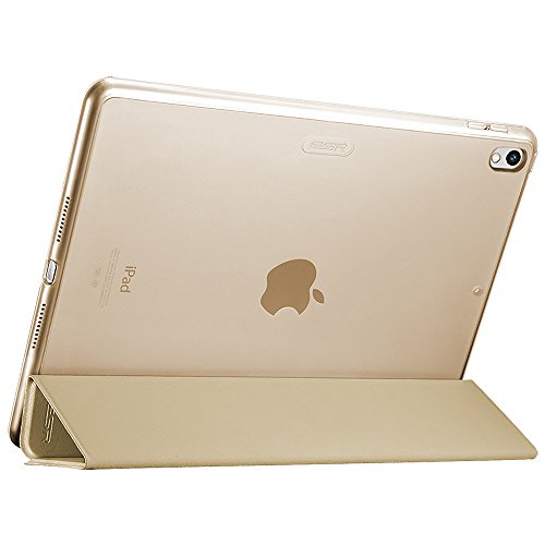 iPad Pro 10.5 Hülle, ESR® Yippee Series Auto aufwachen/Schlaf Funktion Ledertasche mit durchschaubar Rückseite Abdeckung Leichtgewicht Anti-Kratzer Schutzhülle für iPad Pro 10.5 (Gold) - 4