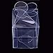 Price comparison product image 60 Pcs Clear Favor Boxes PET Transparent Boxes Plastic Gift Box for Gift Candy Treat Cupcake Pack with Free Sticker
