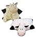 Produktbild Inware 7220 - 2in1 Schmusekissen und Kuscheltier Kuh, creme, 35 x 25 cm, Kuschelkissen mit Klettverschluss