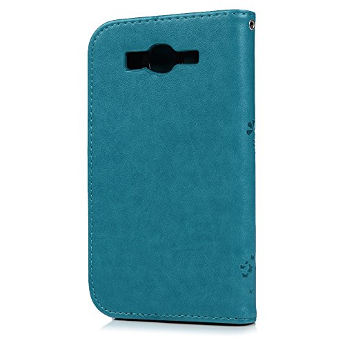 Badalink Hülle für Samsung Grand Neo i9060 Hülle Schutzhülle Bunt Druck PU Leder Flip Wallet Case mit Magnetverschluss Bäume Baum des Lebens Muster Cover Handyhülle Schale - 4