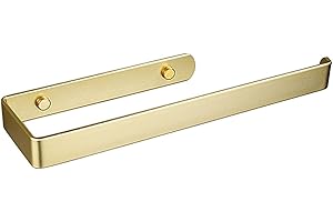 GFAMOUS Toalleros de Baño Montado En La Pared,Toalleros De Baño Sin Taladro 31,5cm - Toallero Adhesivo, Toallero Adhesivo Aleación de Aluminio,Juego de Accesorios de Baño(Oro)