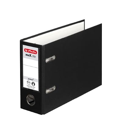 Herlitz 10842334 Max.File Protect Classeur en Carton A5 Orientation Paysage FSC Mix
