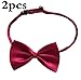 Produktbild Mcitymall77 2 Stück Haustier Hunde Fliege Krawatte Einstellbar Katze Hündchen Halsband Kostüm Perfekt für Hochzeit Party von SamGreatWorld
