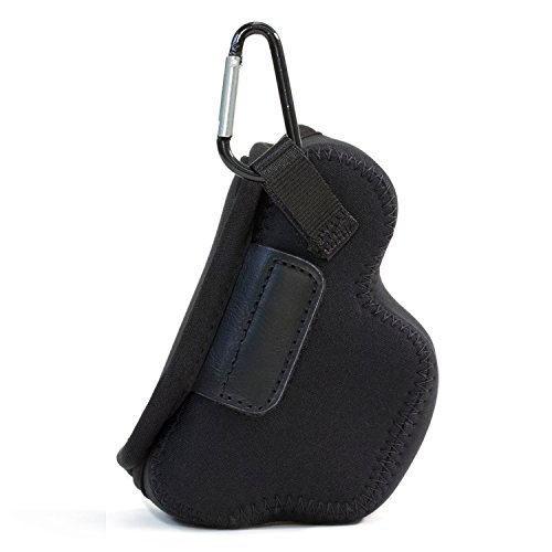 MegaGear Mat  riau L  ger Neoprene Sac photo Housse   tui sacoche pour Nikon 1 J4  Nikon 1 J5 avec 10-30 mm  Noir 