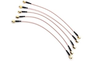 Fasizi 5 st 7,8 tum RG316 trådjumper SMA hane till SMA hane med anslutningslinje RF koaxialkabel antenn förlängare kabeladapt