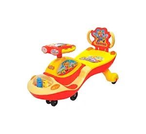 eHomeKart Twist and Swing Magic Car - Galaxy Car Ride On for Kids with Steering Music and Lights for Boys and Girls ( 1 Year to 4 Years) (Red)