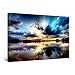 Produktbild Startonight Leinwandbilder Mehrfarbiger Himmel II, Doppelansicht Überraschung Modernes Dekor Kunstwerk Gerahmte Wand Kunst 100% Ursprüngliche Fertig zum Aufhängen 60 x 90 CM