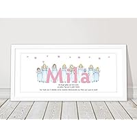 Babygeschenk zur Geburt Taufgeschenk personalisiertes Bild Wunschname