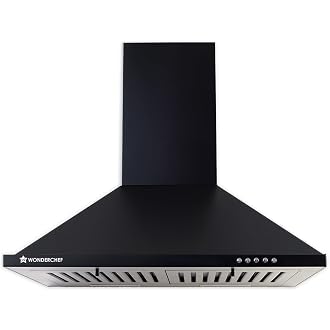 Wonderchef Power Elite Chimney | 60cm |1050 m3/hr | Black