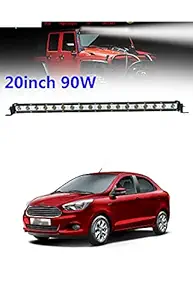 PRIKNIK Fog Light/Led Bar/Work Light Bar Spot Beam with Bracket Compatible with Ford Aspire