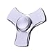 Produktbild KONKY Finger Hand Spinner Legierung Fidget Fokus Spielzeug mit glatten Oberfläche Finish, Stress Reducer für Angst Relief, ADD, ADHD und Finger Training, Silber